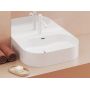 Umywalka 55.3x45.2 cm prostokątna ścienna biała XJX01155008 Ravak Ceramic zdj.7