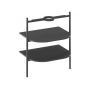 Umywalka 60.5x50 cm półokrągła ścienna-meblowa czarna XJX0D260002 Ravak Yard zdj.7