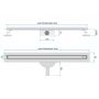 Odpływ liniowy 90 cm miedź REAG4808 Rea Neox Slim Pro zdj.2