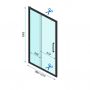 Drzwi prysznicowe 100 cm rozsuwane REAK5600 Rea Rapid Slide zdj.2