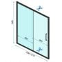 Drzwi prysznicowe 130 cm rozsuwane do wnęki REAK5603 Rea Rapid Slide zdj.2