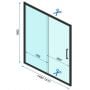 Drzwi prysznicowe 150 cm rozsuwane do wnęki REAK5605 Rea Rapid Slide zdj.2