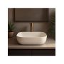 Umywalka 46.5x33 cm prostokątna nablatowa brąz/beż REAU4000 Rea Belinda zdj.6