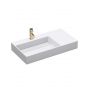 Umywalka 89x48 cm prostokątna ścienna-nablatowa biała REAU4301 Rea Archi zdj.1