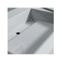 Umywalka 89x48 cm prostokątna ścienna-nablatowa biała REAU4301 Rea Archi zdj.4