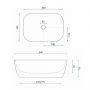 Umywalka 36x25 cm nablatowa REAU4700 Rea Belinda Mini zdj.2