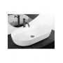 Umywalka 70x39 cm owalna nablatowa biała REAU6215 Rea Cleo zdj.3