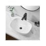 Umywalka 51x39.5 cm owalna nablatowa biała REAU6616 Rea Freja zdj.3
