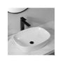 Umywalka 51x39.5 cm owalna nablatowa biała REAU6616 Rea Freja zdj.5