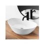 Umywalka 55.5x33.5 cm owalna nablatowa biała REAU6801 Rea Kate zdj.3