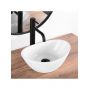 Umywalka 36.5x24.5 cm owalna nablatowa biała REAU6803 Rea Kate zdj.4