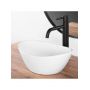 Umywalka 36.5x24.5 cm owalna nablatowa biała REAU6803 Rea Kate zdj.5