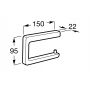 Roca Tempo A817034CN0 uchwyt na papier toaletowy zdj.2