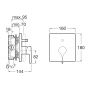 Roca Insignia Rose Gold A5A0B3ARG0 bateria wannowo-prysznicowa podtynkowa zdj.2