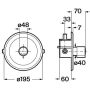 Bateria wannowo-prysznicowa podtynkowa chrom A5A2B79C00 Roca Avant zdj.2