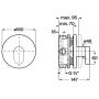 Bateria prysznicowa podtynkowa chrom A5A2B7GC00 Roca Kay zdj.2