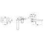 Roca Insignia Black A5A353ACN0 bateria umywalkowa podtynkowa czarna zdj.2