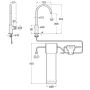 Bateria kuchenna stojąca chrom A5A8A3GC00 Roca Aquafy zdj.2