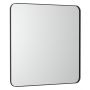 Lustro 80x80 cm kwadratowe z oświetleniem czarny A812422000 Roca Luna zdj.1