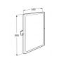 Lustro 50x60 cm prostokątne stal A816915009 Roca Access Comfort zdj.2