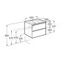 Umywalka z szafką A851495434 Roca Gap-N Compacto zdj.2