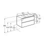 Umywalka z szafką A851497153 Roca Gap-N Compacto zdj.2