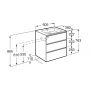 Umywalka z szafką A851498447 Roca Gap-N Compacto zdj.2