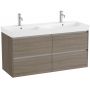 Umywalka z szafką 120 cm brązową A851694511 Roca Ona zdj.1