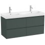 Umywalka z szafką 120 cm zieloną A851694513 Roca Ona zdj.1