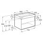 Umywalka z szafką 80 cm A852030560 Roca Tura zdj.2
