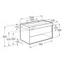 Umywalka z szafką 100 cm A852038560 Roca Tura zdj.2