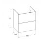 Szafka 58.5x44.6x63.5 cm podumywalkowa wisząca zielona A857769534 Roca Ella zdj.2