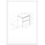 Szafka 68.5x46x66.3 cm podumywalkowa wisząca dąb A857897464 Roca Gap Pro zdj.2