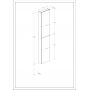 Szafka 40x12.6x180 cm boczna wisząca czarna A857911532 Roca Extra zdj.2