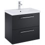 Szafka 60x38.4x53 cm podumywalkowa wisząca czarna A857952532 Roca Roma Compact zdj.1