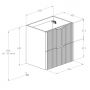 Szafka 60x45.2x63.5 cm podumywalkowa wisząca beżowa A857954539 Roca Reef zdj.2