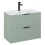 Szafka 80x45.2x63.5 cm podumywalkowa wisząca zielona A857955147 Roca Reef zdj.1