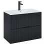 Szafka 80x45x63.5 cm podumywalkowa wisząca czarna A857955532 Roca Reef zdj.1