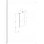 Szafka 40x12.6x80 cm boczna wisząca dąb A857957464 Roca Extra zdj.2