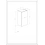 Szafka 40x21.6x80 cm boczna wisząca antracyt A857958153 Roca Extra zdj.2