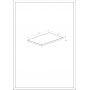 Blat 60.6x40 cm biały A857963806 Roca Kwadro zdj.2