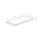 Blat 80x40 cm orzech A857964579 Roca Kwadro zdj.2