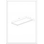 Blat 100.8x40 cm orzech A857965579 Roca Kwadro zdj.2