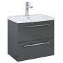 Szafka 60x38.4x53 cm podumywalkowa wisząca antracyt A857969153 Roca Kwadro zdj.1