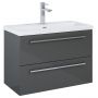 Szafka 79.8x38.4x53 cm podumywalkowa wisząca antracyt A857970153 Roca Kwadro zdj.1
