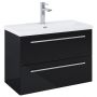 Szafka 79.8x38.4x53 cm podumywalkowa wisząca czarna A857970351 Roca Kwadro zdj.1