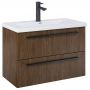 Szafka 79.8x38.4x53 cm podumywalkowa wisząca orzech A857970540 Roca Kwadro zdj.1