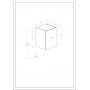 Szafka 39.8x38.4x53 cm boczna wisząca antracyt A857973153 Roca Kwadro zdj.2