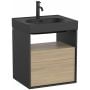 Szafka 55x46x56.5 cm podumywalkowa wisząca czarna-dąb A858105608 Roca Meridian zdj.1