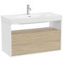 Szafka 100x46x56.5 cm podumywalkowa wisząca biała-dąb A858108607 Roca Meridian zdj.1
